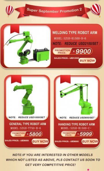 Congratulations For 100 Pcs General-purpose Robot Arm!